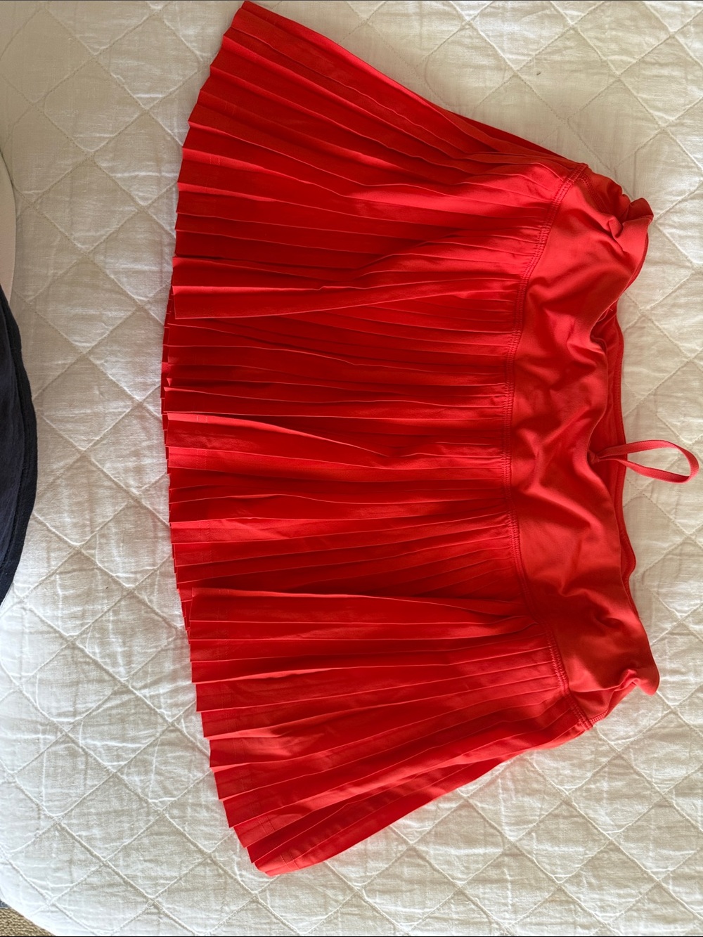 lululemon athletica Red Pleated Skater Skirt